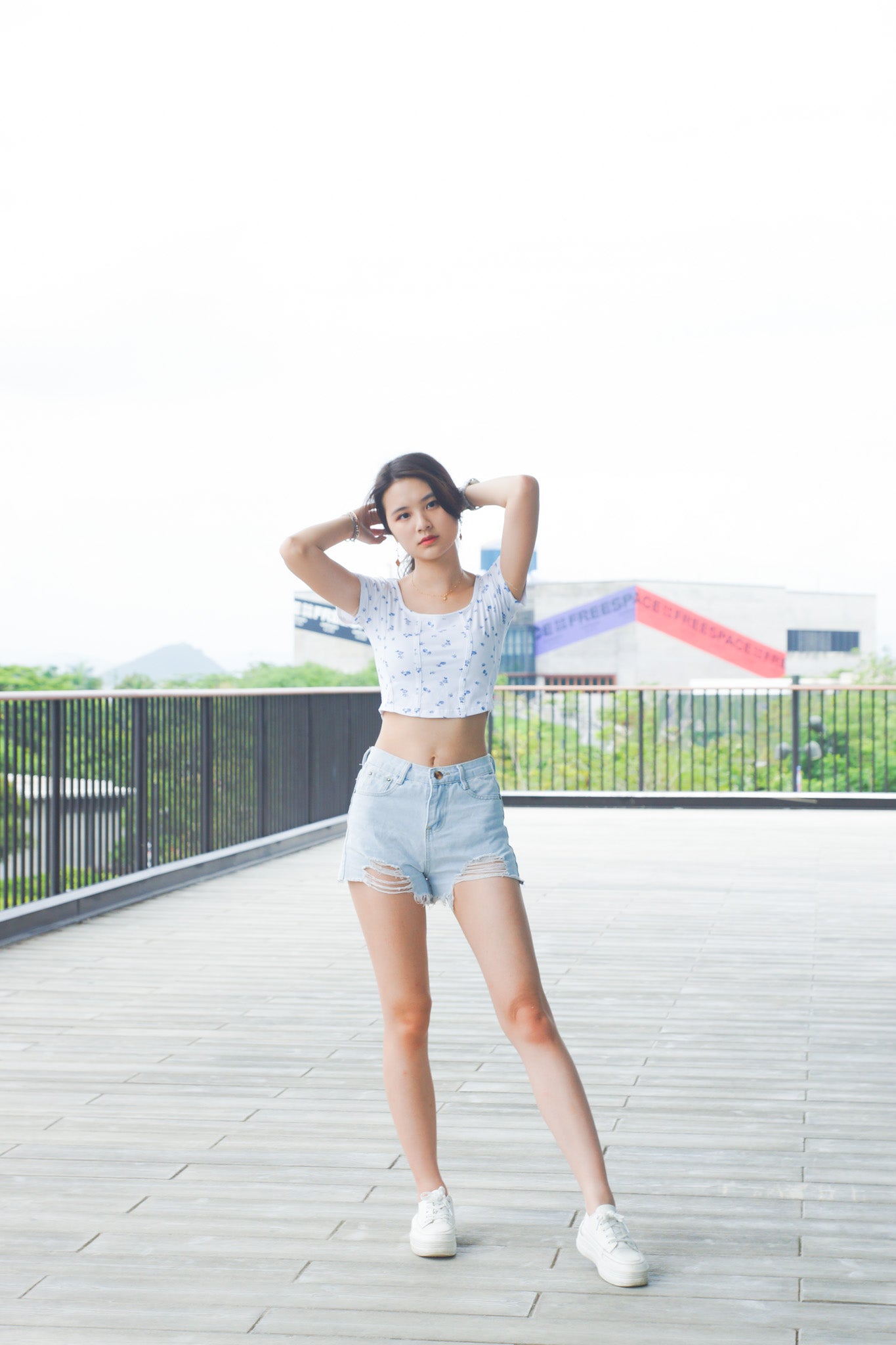 Slim Cut Floral Top