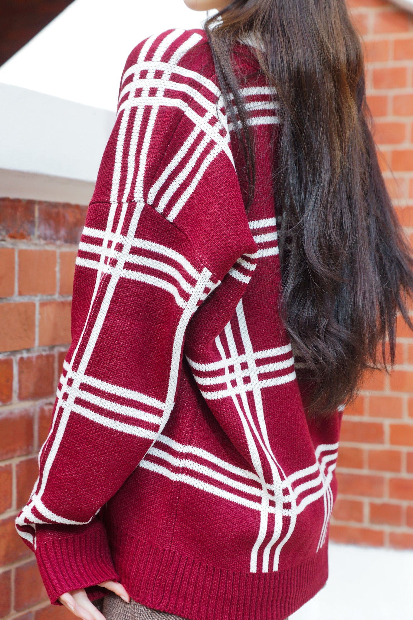 Scarlette Checker Knit Cardigan