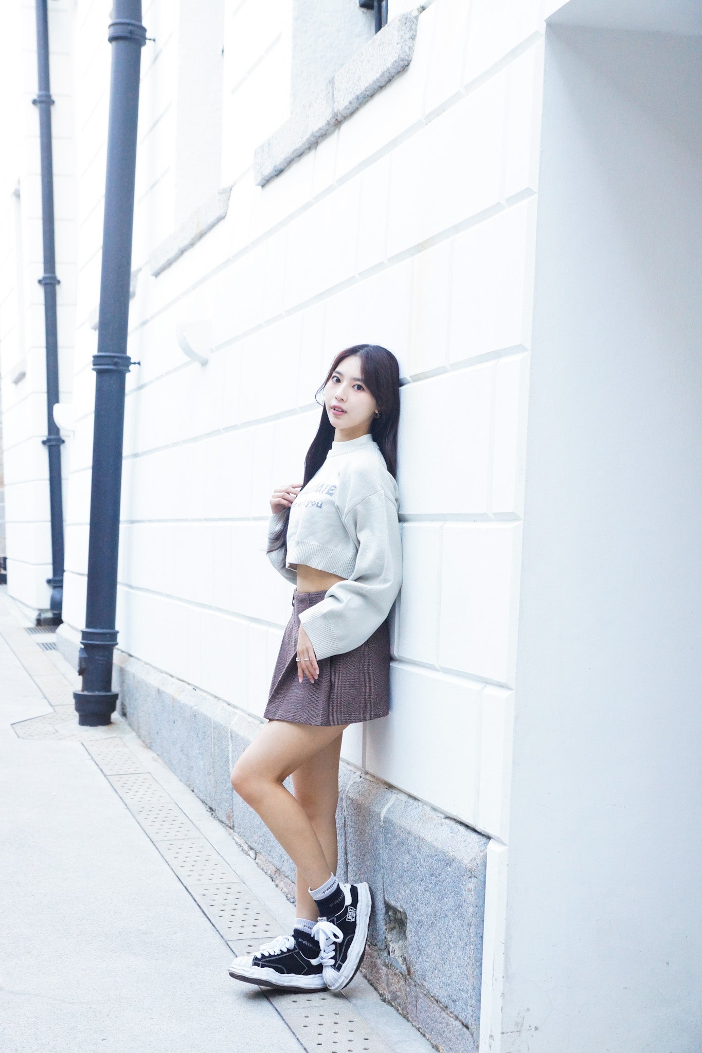 Be With You Cropped Knit Sweater