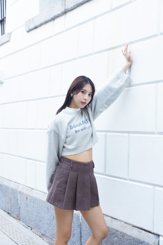 Be With You Cropped Knit Sweater