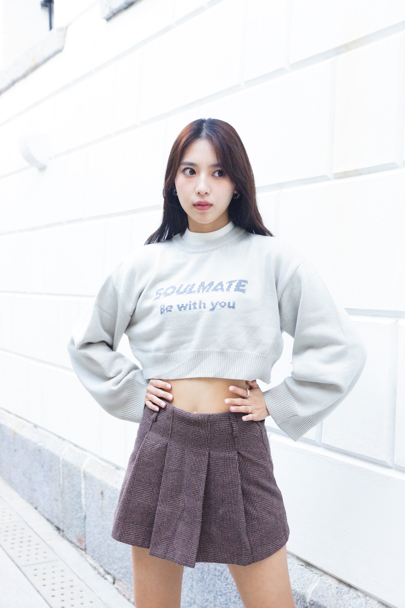 Be With You Cropped Knit Sweater