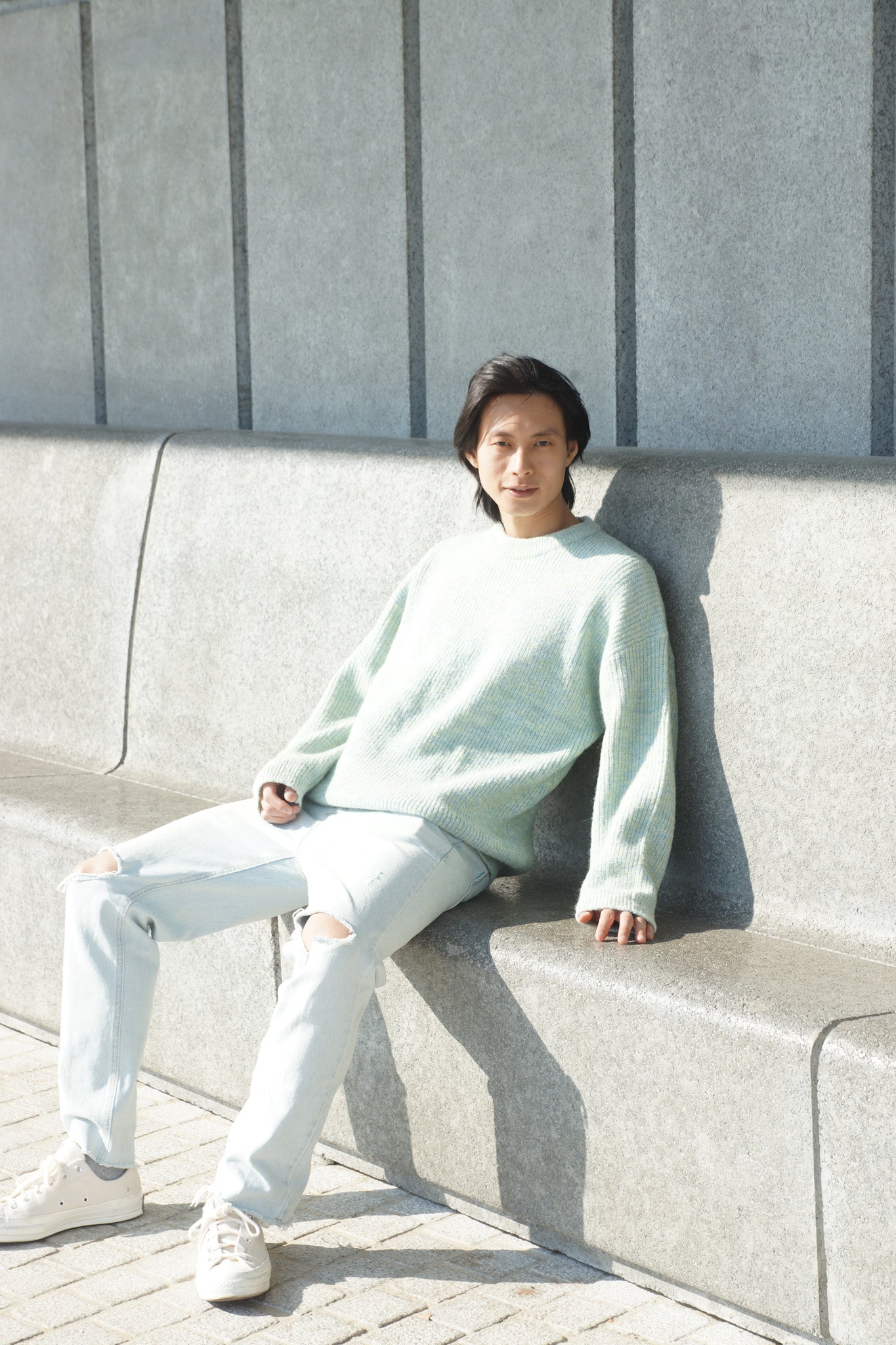 Cosette Round-Neck Knit Sweater
