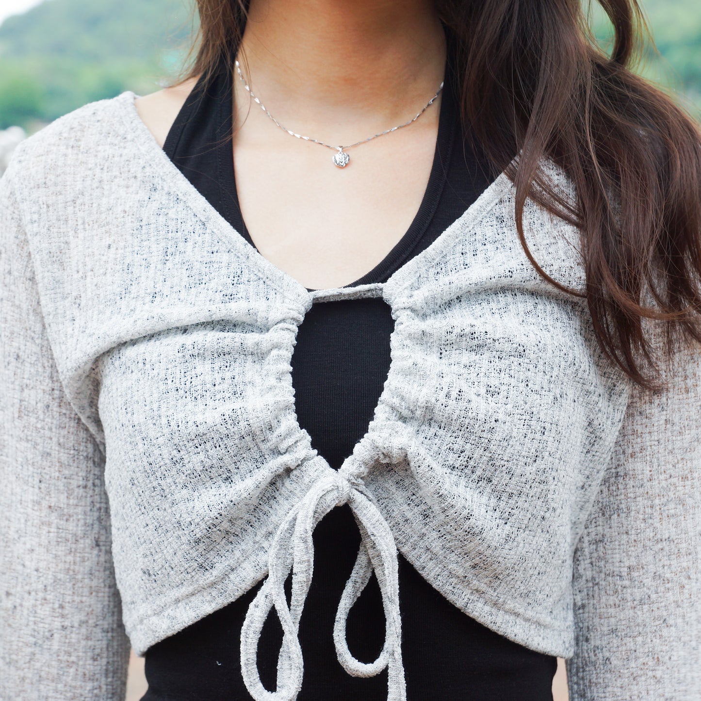 Snow Tied Cropped Outer