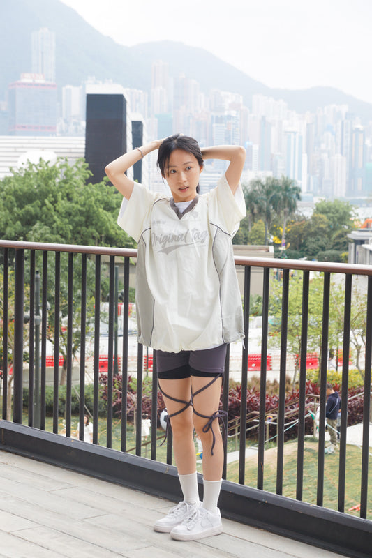 Tied Bubble Bike Shorts