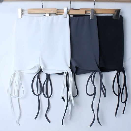 Tied Bubble Bike Shorts