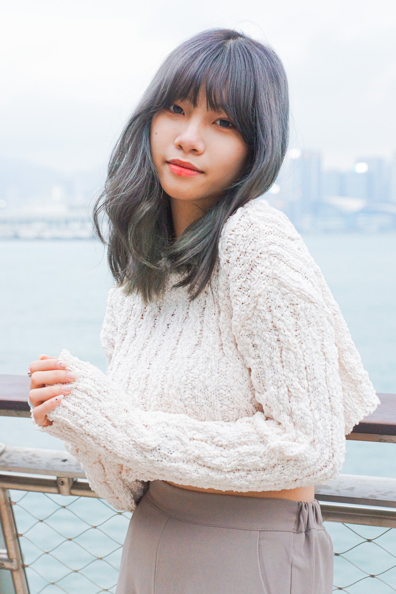 Fluffy Cropped Knit Sweater - Apple’s Farm