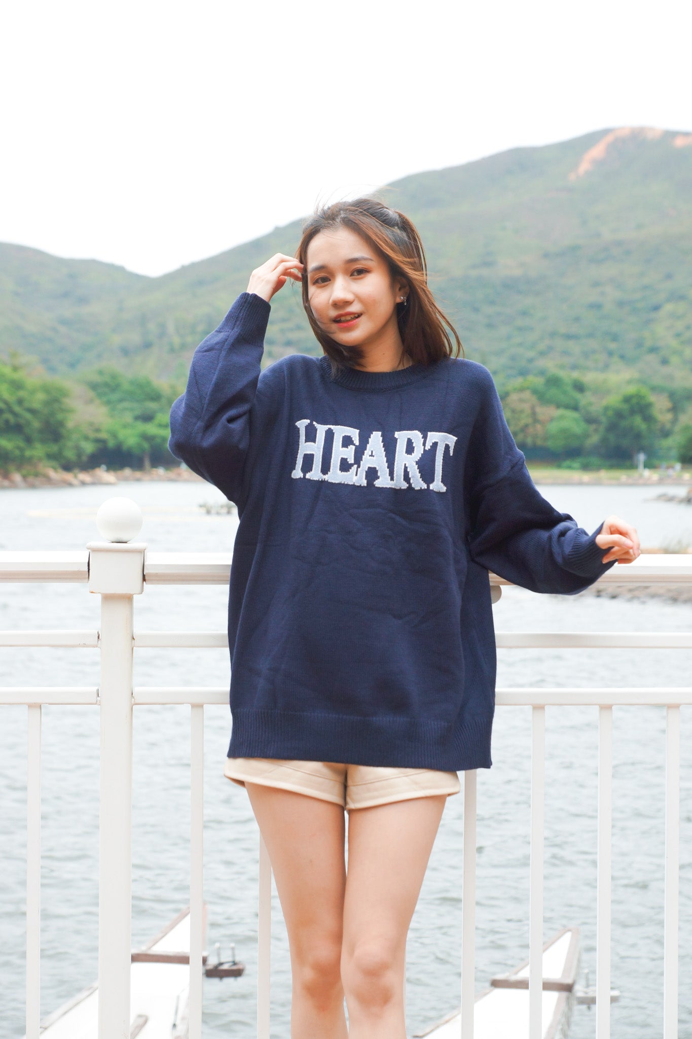 Sweetheart Oversized Sweater - Apple’s Farm