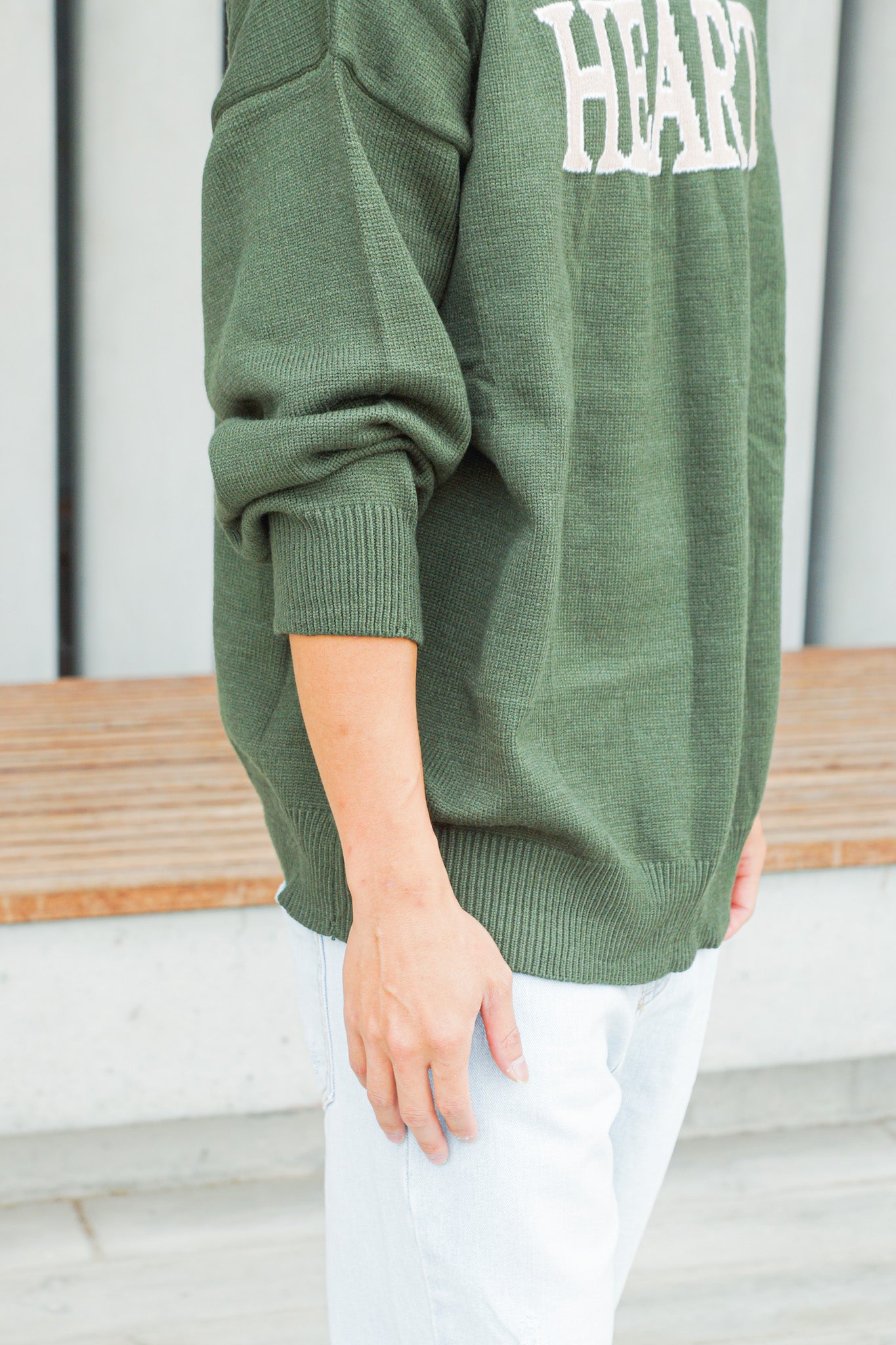Sweetheart Oversized Sweater - Apple’s Farm