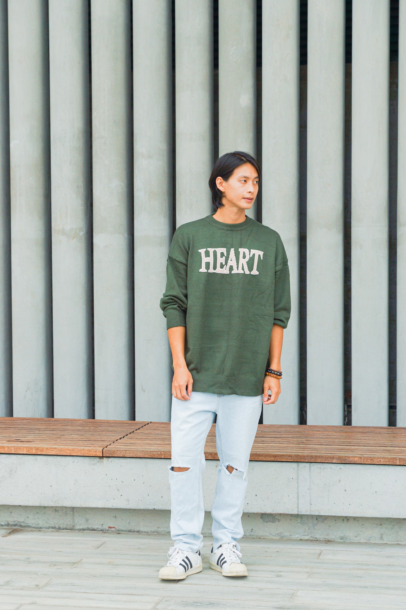 Sweetheart Oversized Sweater - Apple’s Farm
