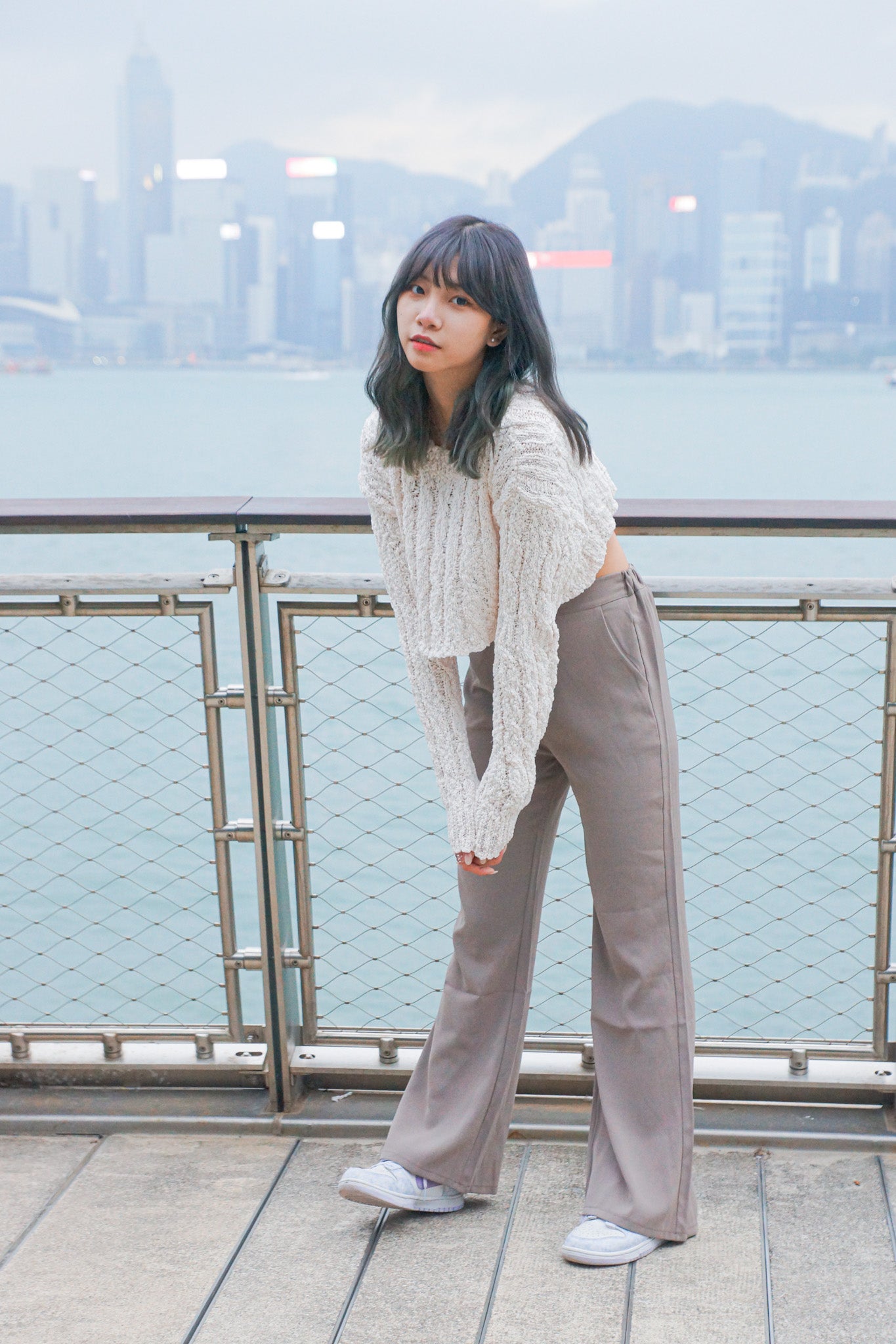 Fluffy Cropped Knit Sweater - Apple’s Farm