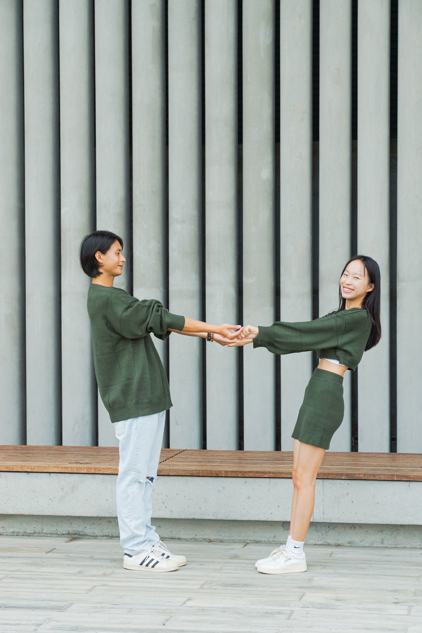 Sweetheart Cropped Knit Set - Apple’s Farm