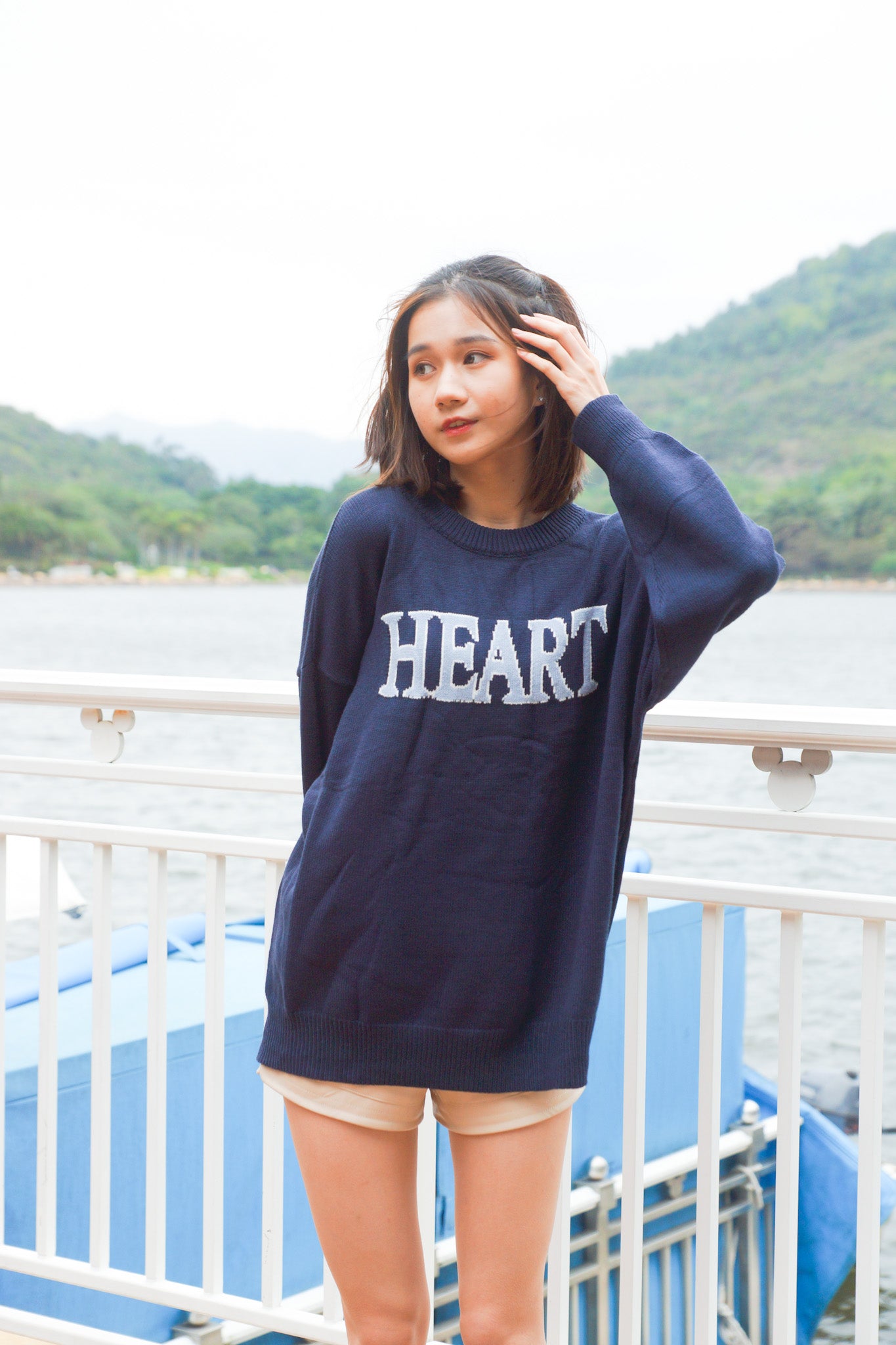 Sweetheart Oversized Sweater - Apple’s Farm