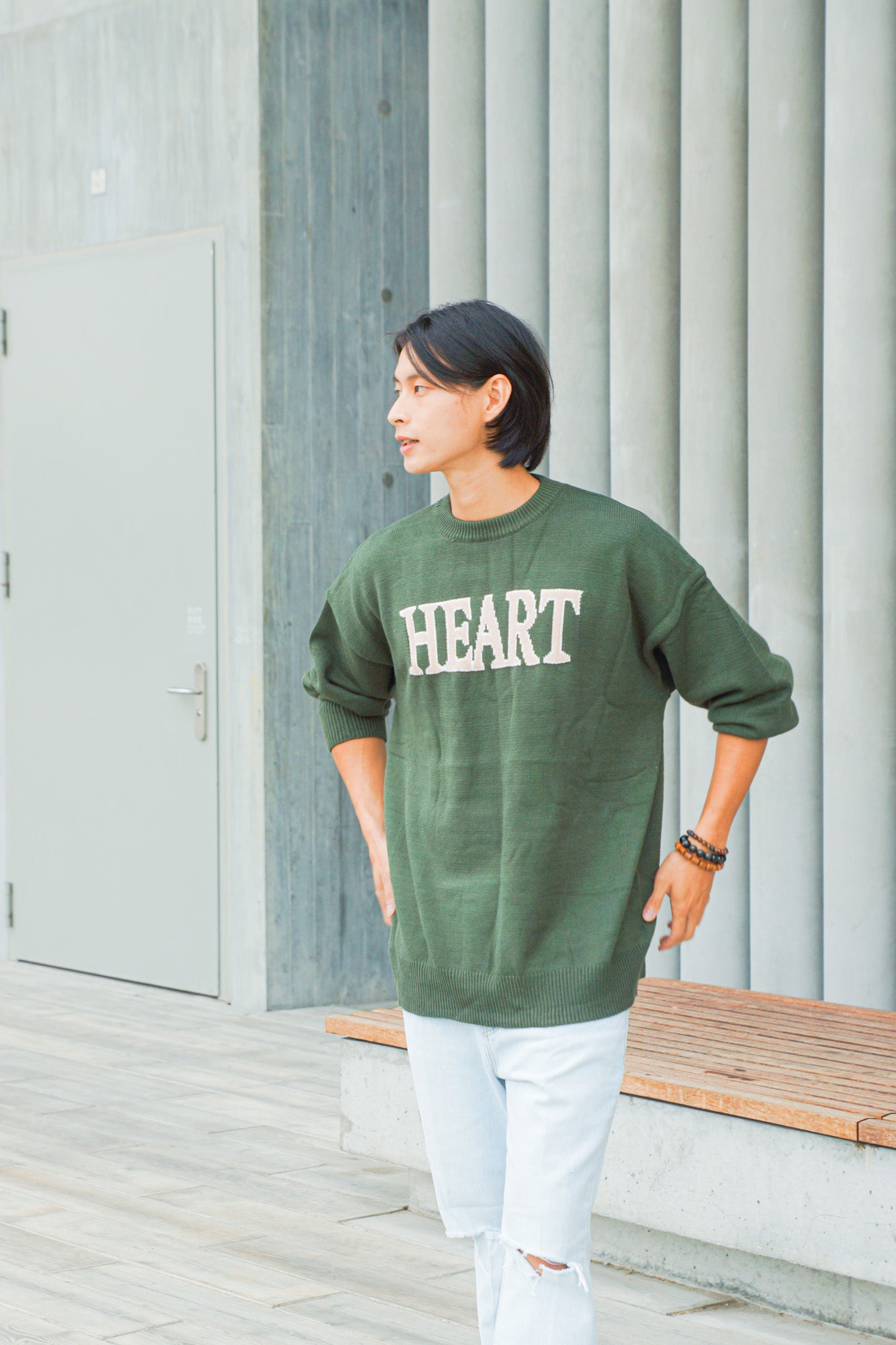 Sweetheart Oversized Sweater - Apple’s Farm