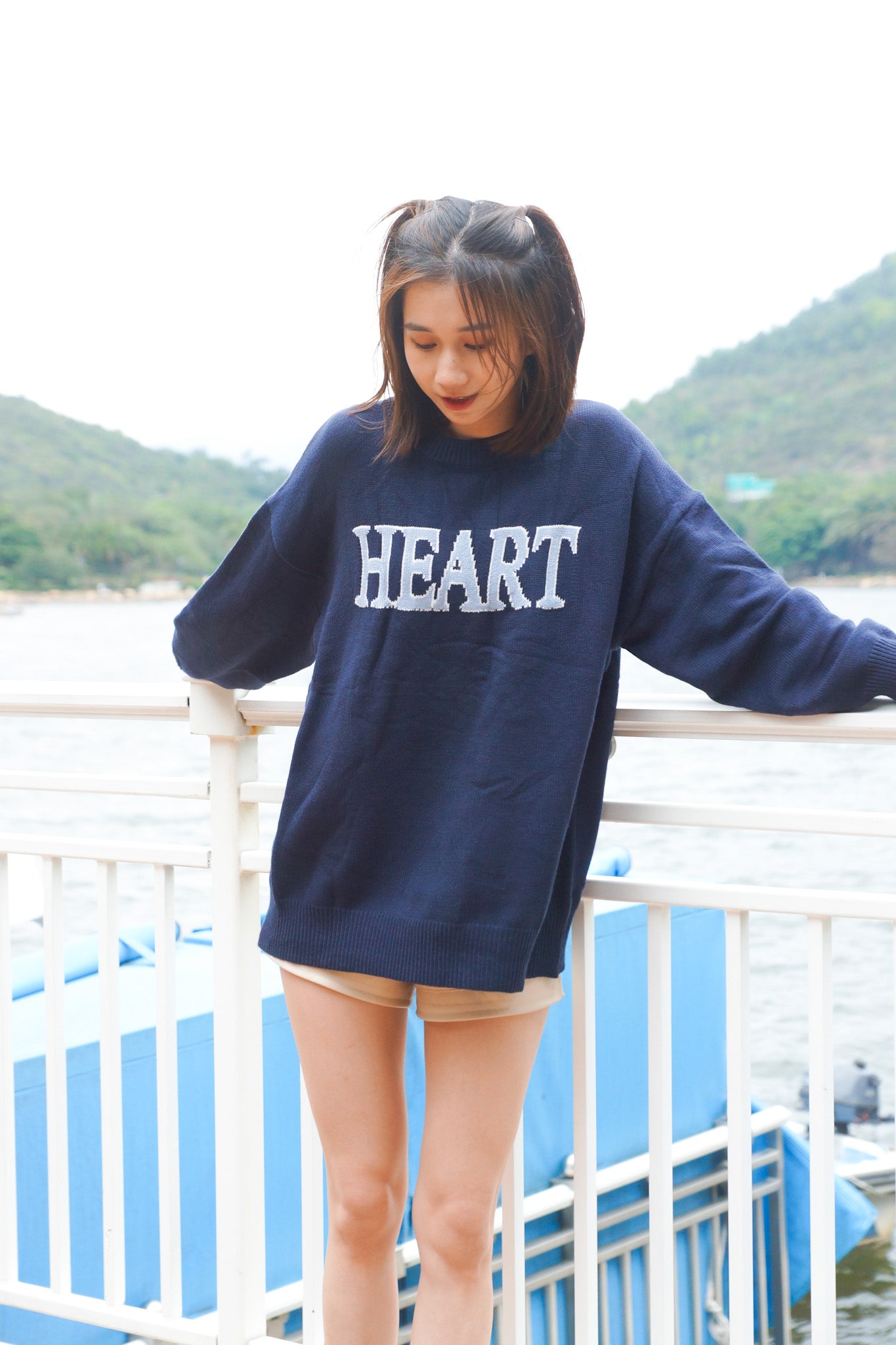 Sweetheart Oversized Sweater - Apple’s Farm