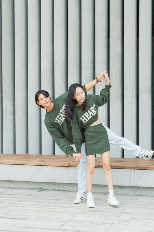 Sweetheart Cropped Knit Set - Apple’s Farm