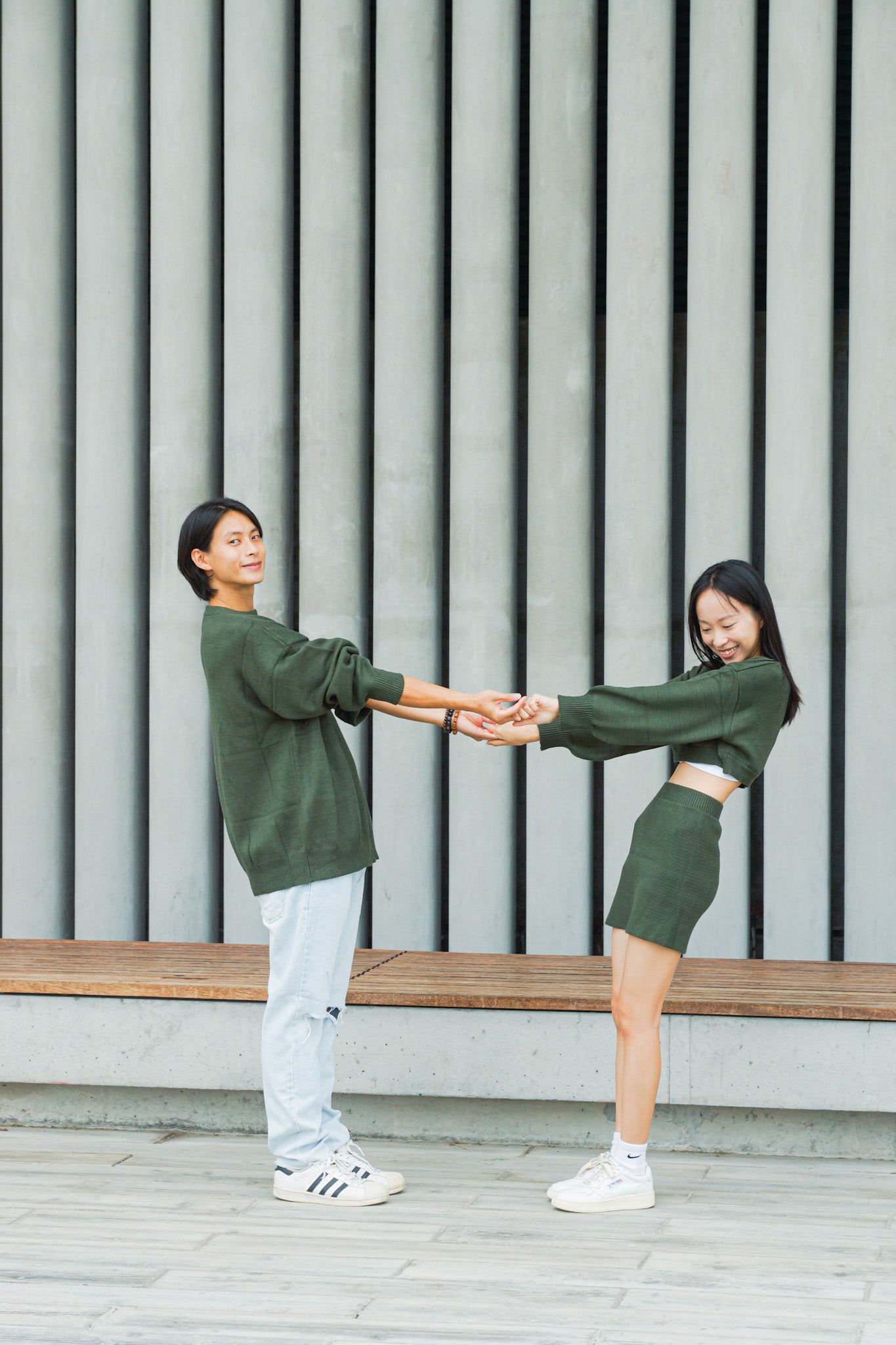 Sweetheart Cropped Knit Set - Apple’s Farm