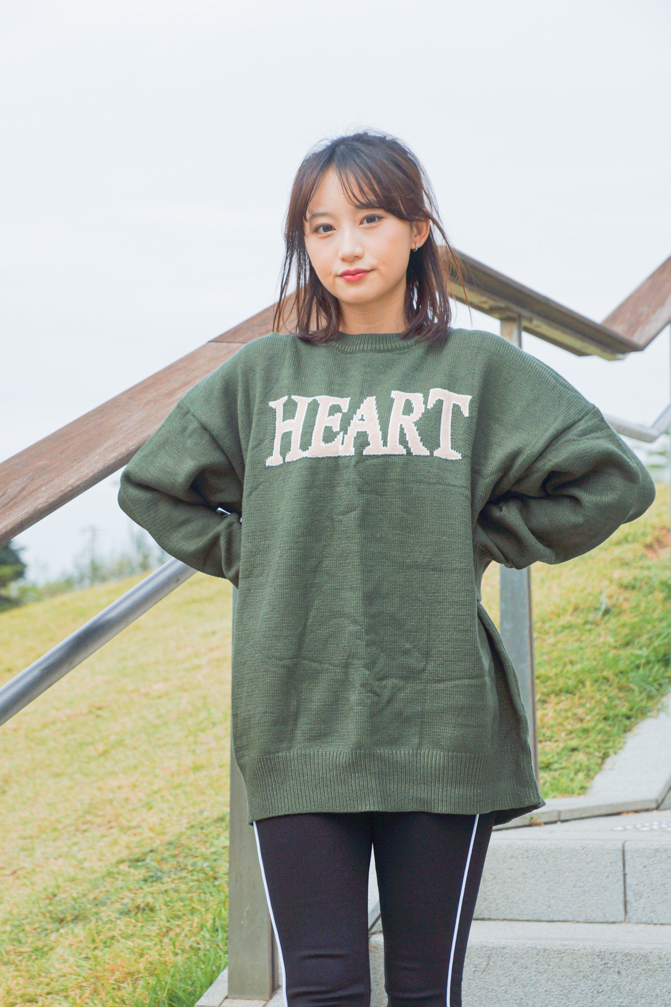 Sweetheart Oversized Sweater - Apple’s Farm