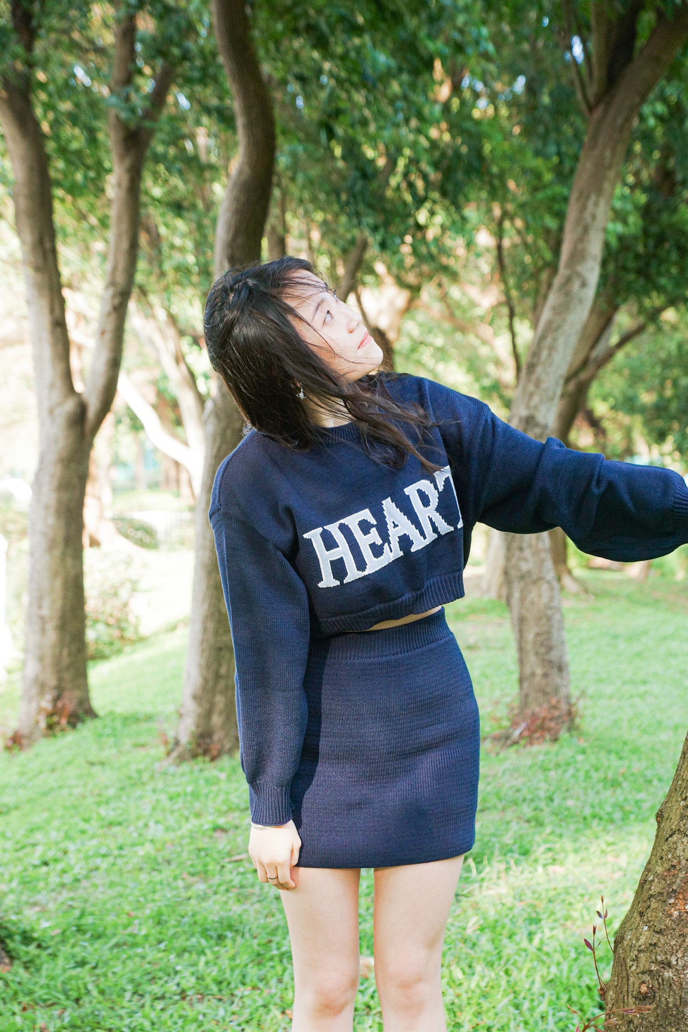 Sweetheart Cropped Knit Set - Apple’s Farm