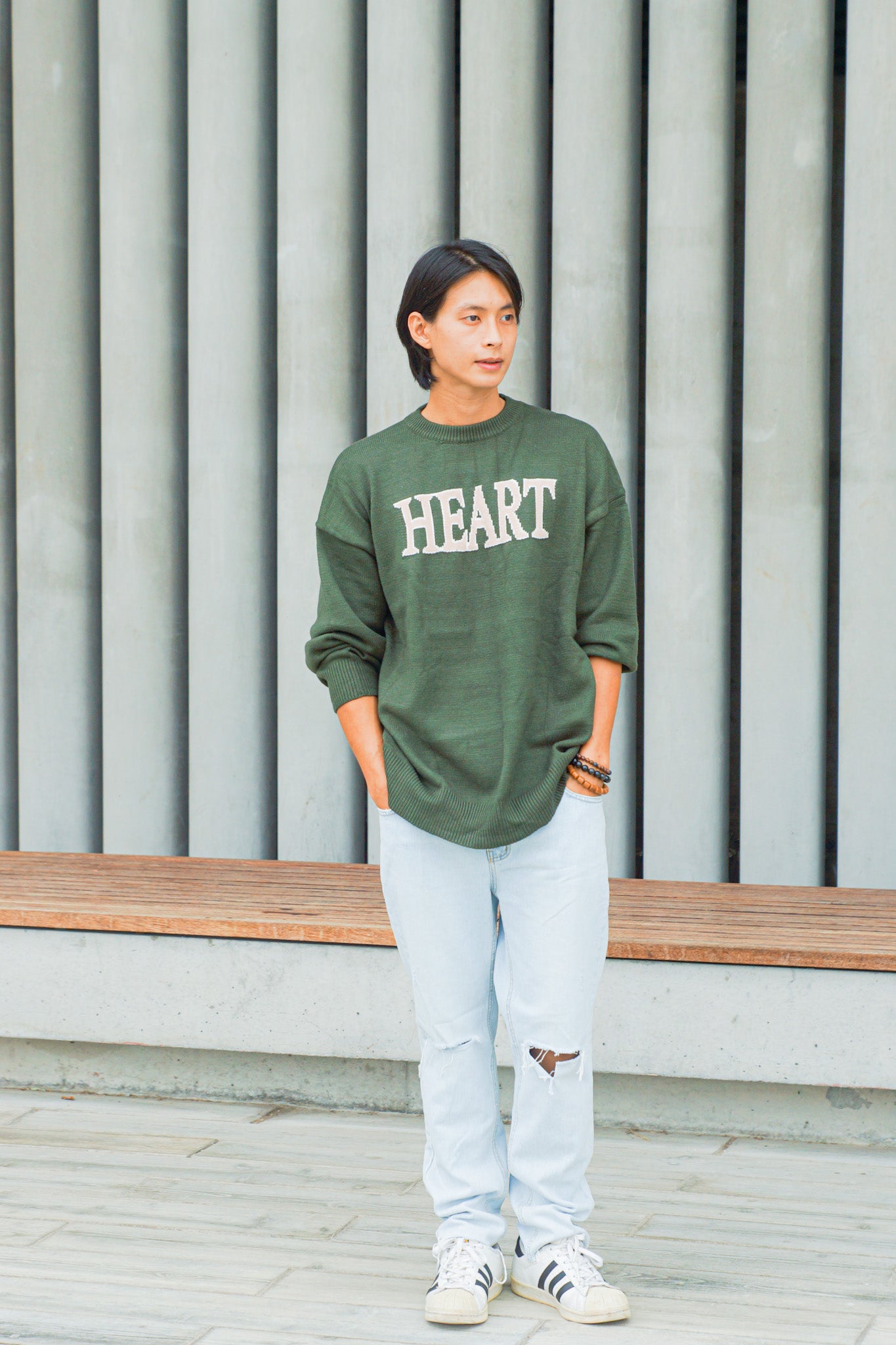Sweetheart Oversized Sweater - Apple’s Farm