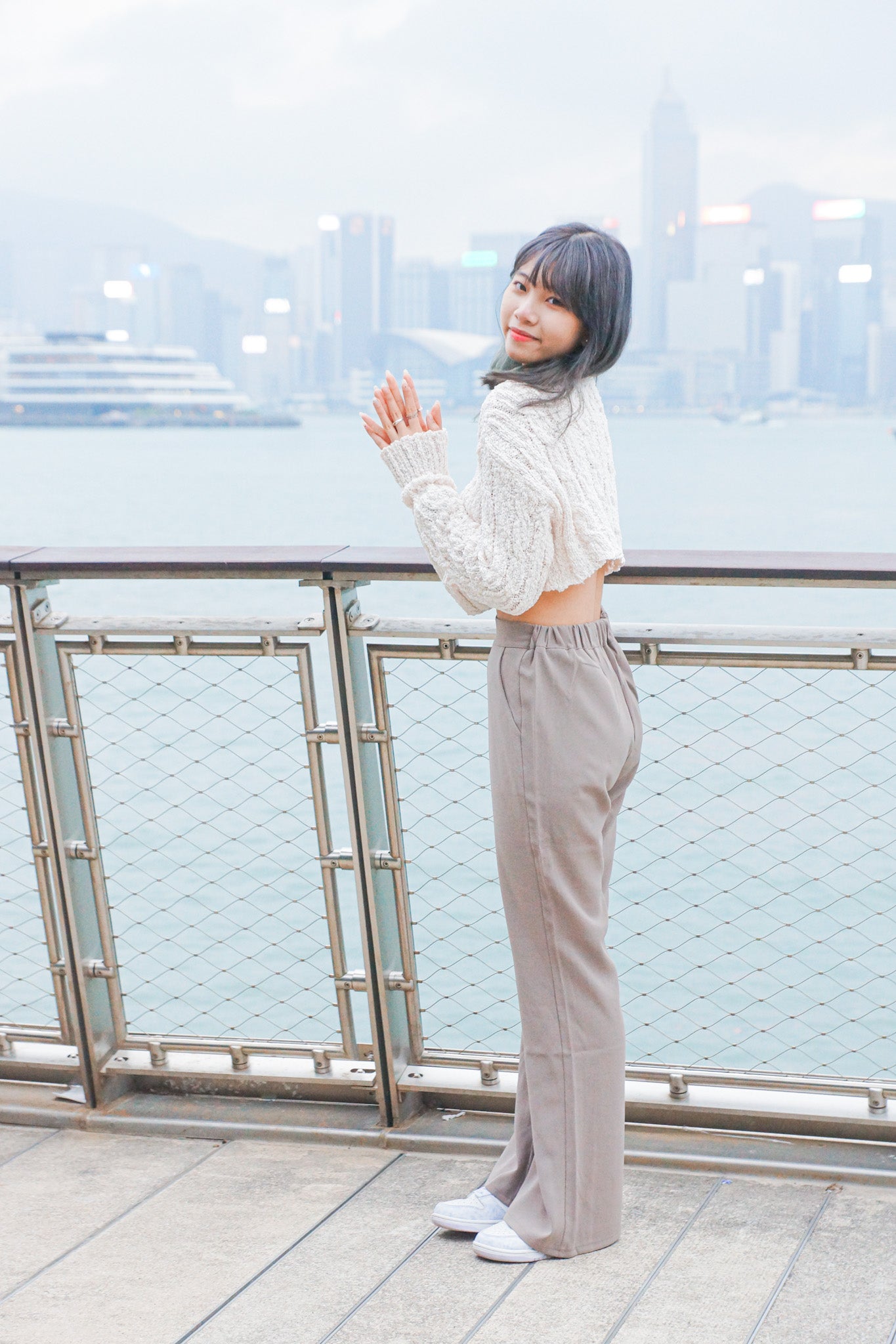 Fluffy Cropped Knit Sweater - Apple’s Farm