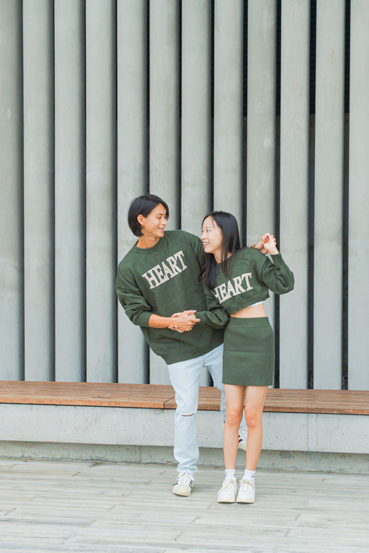 Sweetheart Cropped Knit Set - Apple’s Farm