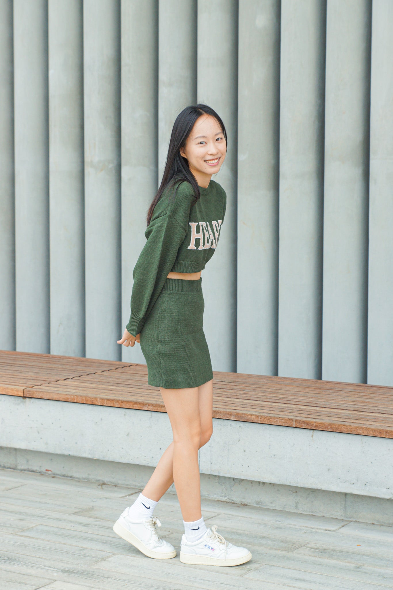 Sweetheart Cropped Knit Set - Apple’s Farm