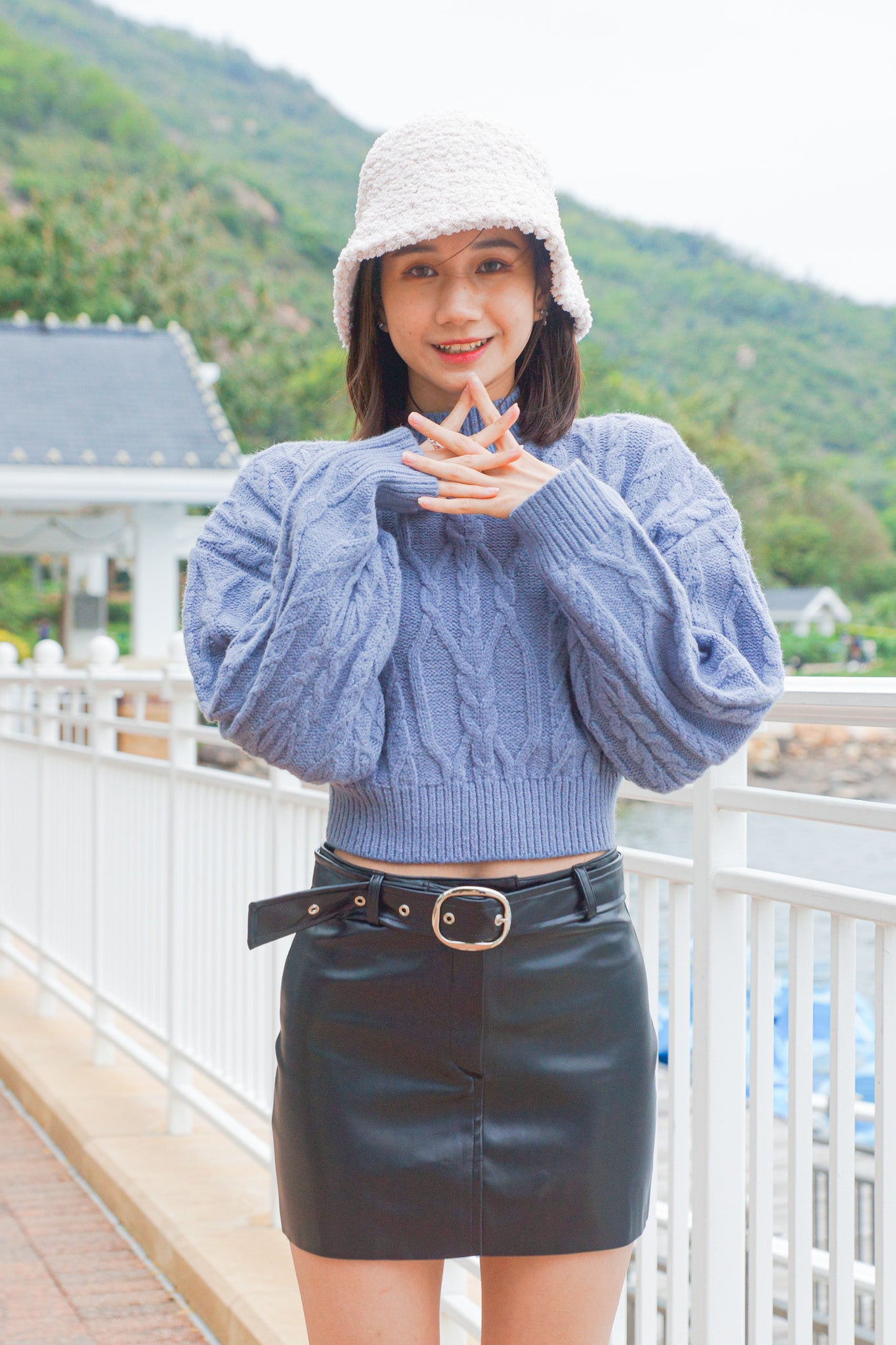 Belted Leather Skirt - Apple’s Farm