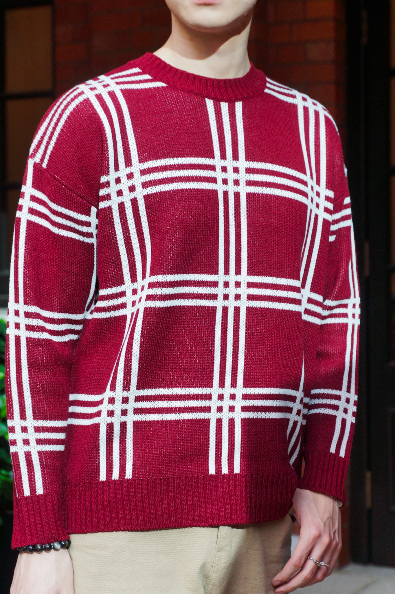 Scarlett Checker Knit Sweater